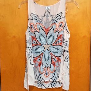 Elle tunic style tank top